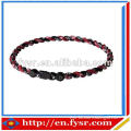2016 hot fashion braided titanium necklace;titanium necklace